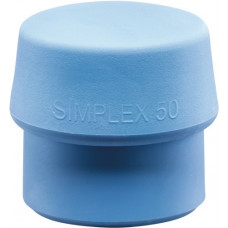 Kunststofhamerkop SIMPLEX hoofd-d. 30 mm TPE-soft blauw zacht HALDER