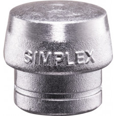 Kunststofhamerkop SIMPLEX hoofd-d. 30 mm zacht metaal zilver hard HALDER