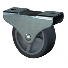 Kastwieltje wiel-d. 25 mm draagvermogen 30 kg materiaal wiel rubber met schroefp