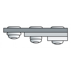 Blindklinknagel PolyGrip® klinknagelschacht d x l 4 x 17 mm aluminium / staal 50