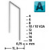 Nieten, dunne draad A-type 53 klembreedte 11,3mm 4mm 0,75mm - 2.000 st. NOVUS