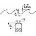 Metaalcirkelzaagblad tandvorm BW zaagblad-d. 225 mm breedte 2,0 mm HSS borings-d