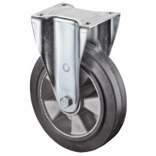Bokwiel voor zware lasten wiel-d. 125 mm draagvermogen 220 kg rubber 138 mm 110
