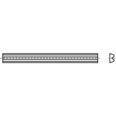 Keermes HW-WP lengte 80,5mm br. 5,9mm dikte 1,2mm HW-B05 geschikt voor elektr