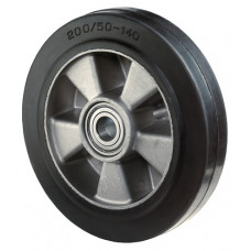 Reserve-wiel wiel-d. 100 mm draagvermogen 150 kg rubber as-d. 15 mm naaflengte 4