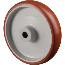 Reserve-wiel wiel-d. 80 mm draagvermogen 100 kg polyurethaan as-d. 12 mm naaflen