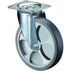 Zwenkwiel wiel-d. 80 mm draagvermogen 100 kg thermoplastisch kunststof plaat L10