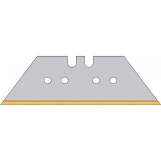 Trapeziummes L61xB18,7xS0,65mm titanium met perforatie 10 stuks / dispenser PROM