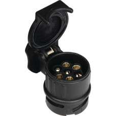 Mini korte adapter kunststof spanning 12 V gewicht 0,08 kg zwart 7-polig los