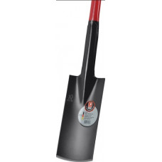 Power spade 280 x 130/125mm maat 2 Slim steel van stalen buis + hardhouten knop