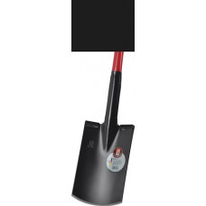 Power spade 280 x 190/180mm maat 2 Plus steel van stalen buis + hardhouten knop