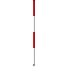 Jalonstok 2 m stalen buis insteekbaar, met 1 punt 24 mm NEDO