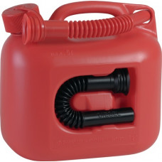 Brandstofjerrycan premium inhoud 5 l rood 2 schenktuit L265xB147xH247mm HÜNERSDO