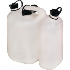 Dubbele jerrycan voor brandstof inhoud 5,5 + 3 l natuur HDPe L316xB145xH312mm HÜ