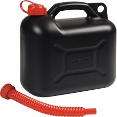 Transportbrandstofjerrycan inhoud 10 l zwart HD-PE L330xB165xH320mm NOW