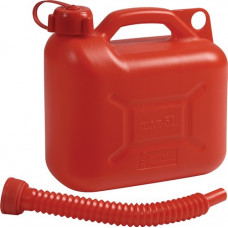 Transportbrandstofjerrycan inhoud 5 l rood HD-PE L265xB135xH270mm NOW