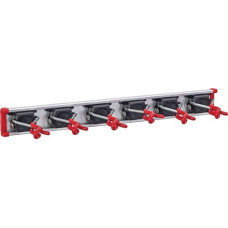 Apparaathouder-set mini lengte 0,5m houder6 aluminium/kunststof