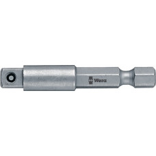 Adapter 870/4 aandrijfzeskant 1/4 inch aandrijfvierkant 1/4 inch lengte 50 mm WE