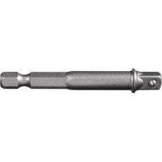 Adapter aandrijfzeskant 1/4 inch aandrijfvierkant 1/4 inch lengte 65 mm PROMAT