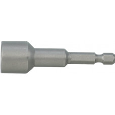 Dopsleutelbit met 6-kant aandrijving sleutelwijdte 10 mm lengte 60 mm met magnee