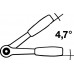 Doorsteekratel Zyklop Metal push 3/8inch 38 tanden lengte 222mm met onverliesb