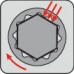 Dubbele ringsleutel 8 x 9 mm 182 mm diep gebogen PROMAT