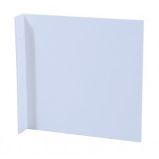 Haakse pictogramhouder L148xB148 mm blanco wit voor folieborden kunststof