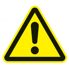 Waarschuwingsteken ASR A1.3/DIN EN ISO 7010 200 mm waarschuwing voor gevaarlijke