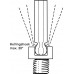 Haakse zeskantschroevendraaier 369 sleutelwijdte 6 mm lang, kogelkop 184 x 38 mm