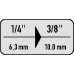 Vergrotingsstuk 409 aandrijving 1/4 inch aandrijving 3/8 inch lengte 25 mm STAHL