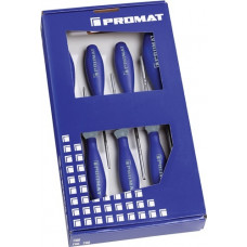 Schroevendraaierset 7-delig TORX® meercomponentengrepen ronde kling PROMAT