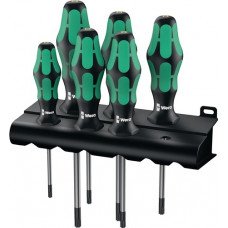 Schroevendraaierset 367/6 torx BO 6-delig TORX® met gat 2-componentengreep ronde