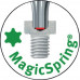 Schroevendraaier MagicSpring maat T 6 klinglengte 60 mm meercomponentengreep ron