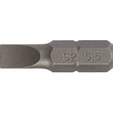 Bit voor sleufschroeven 5,5 mm lengte 25 mm 1/4 inch C6,3 snedesterkte 1 mm PROM
