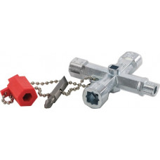 Schakelkastsleutel Doublehead Key 11 functies met bitadapter