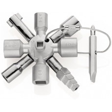 Schakelkastsleutel Twinkey® 6 functies met magneet verbinding KNIPEX