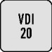 Aufnahme VDI20 z.Montagesystem PROMAT