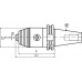 NC snelspanboorhouder DIN 69871A span-d. 0,3-8 mm SK40 uitkraaglengte 73 mm WTE