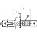 Spanbout ISO 7388 / IIB SK40 met gat PROMAT