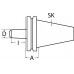 Boorhouderopname DIN 69871A B16 SK40 uitkraaglengte 25 mm PROMAT