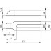 Gabelspanneisen Nr.6315GN Schlitz-B.9mm L.100mm f.Spannschraube M8 AMF