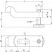 Spanneisen Nr.6316V f.T-Nut 10mm L.100mm Spannschraube M10x10x80mm AMF