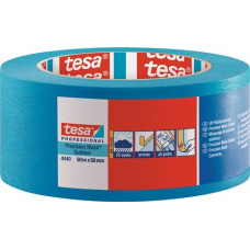 Precisiecrêpe 4440 buiten UV PLUS glad blauw lengte 50 m breedte 50 mm wiel TESA