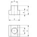 T-gleufmoer DIN 508 T-groef 10 mm M8 AMF