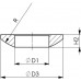 Kugelscheibe DIN 6319C f.Schrauben M6 Bohrungs-D.6,4mm AMF