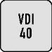 Gereedschapshouder E2 S DIN 69880 type B span-d. 25 mm VDI40 passend voor boorst Gereedschapshouder E2 S DIN 69880 type B span-d. 25 mm VDI40 passend voor boorst
