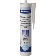 Bouw-/siliconen ruitenkit transparant 310 ml patroon PROMAT CHEMICALS