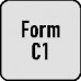 Axiale gereedschapshouder C1 DIN 69880 VDI30 rechts PROMAT