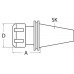 Spantanghouder ER DIN 69871AD span-d. 1-10 mm SK40 uitkraaglengte 63 mm PROMAT