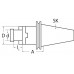 Combi-opsteekfreesdoorn DIN 69871AD/B span-d. 16 mm SK40 uitkraaglengte 55 mm PR